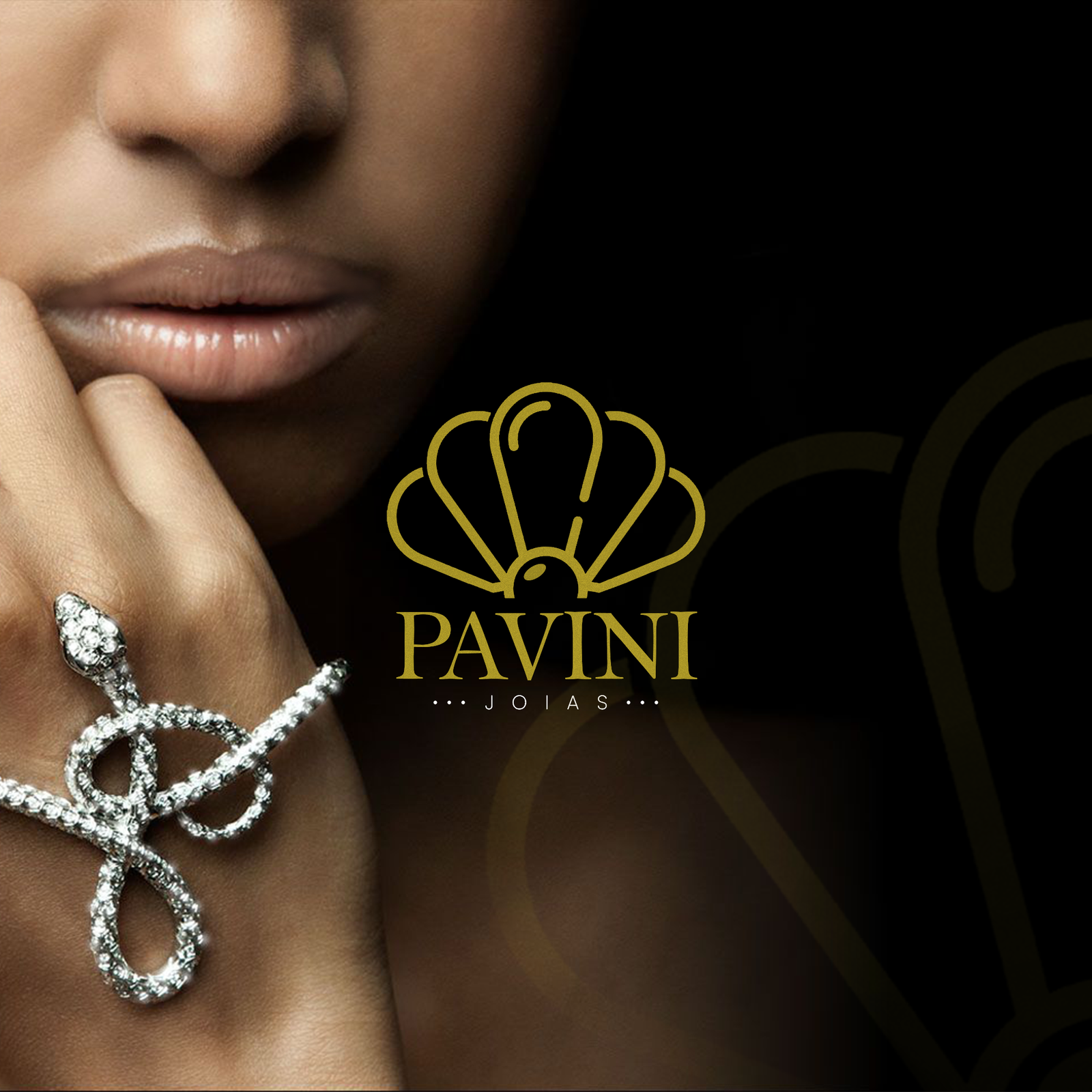 Identidade visual Pavini Joias